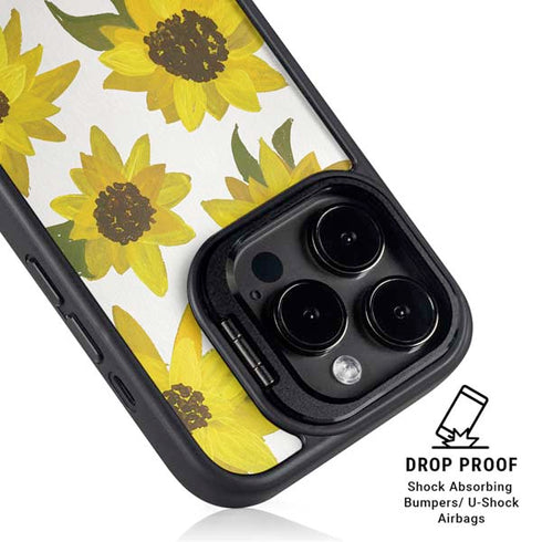 Sunflower Acrylic by Cat Coq iPhone 15 Pro Kickstand Case
